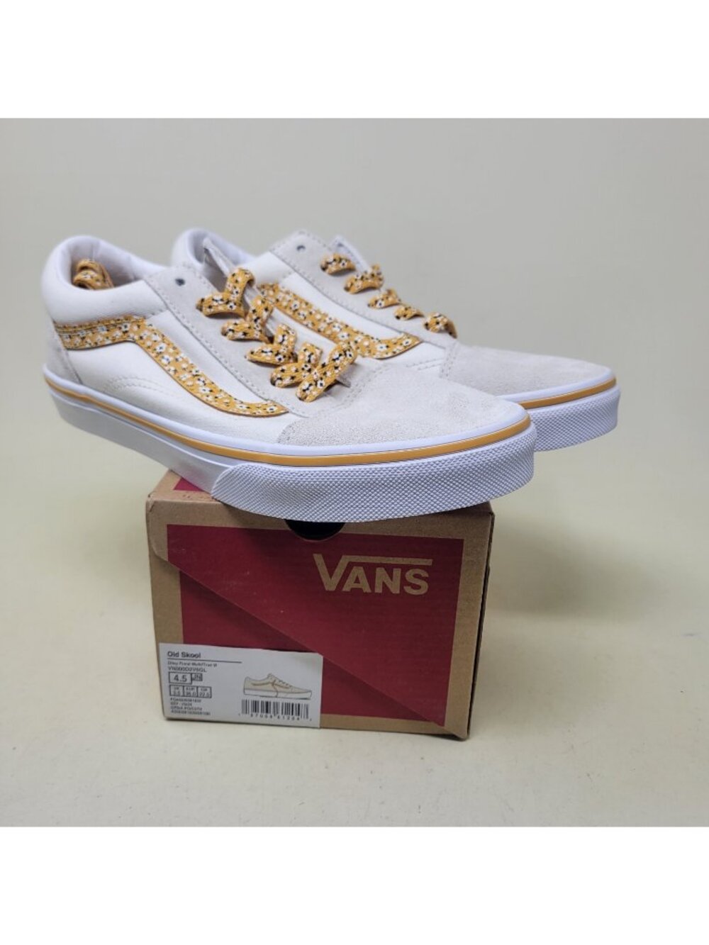 Vans Kids Old Skool Ditsy Floral Multi/True White Shoe Kids Junior Sz 4.5 NIB